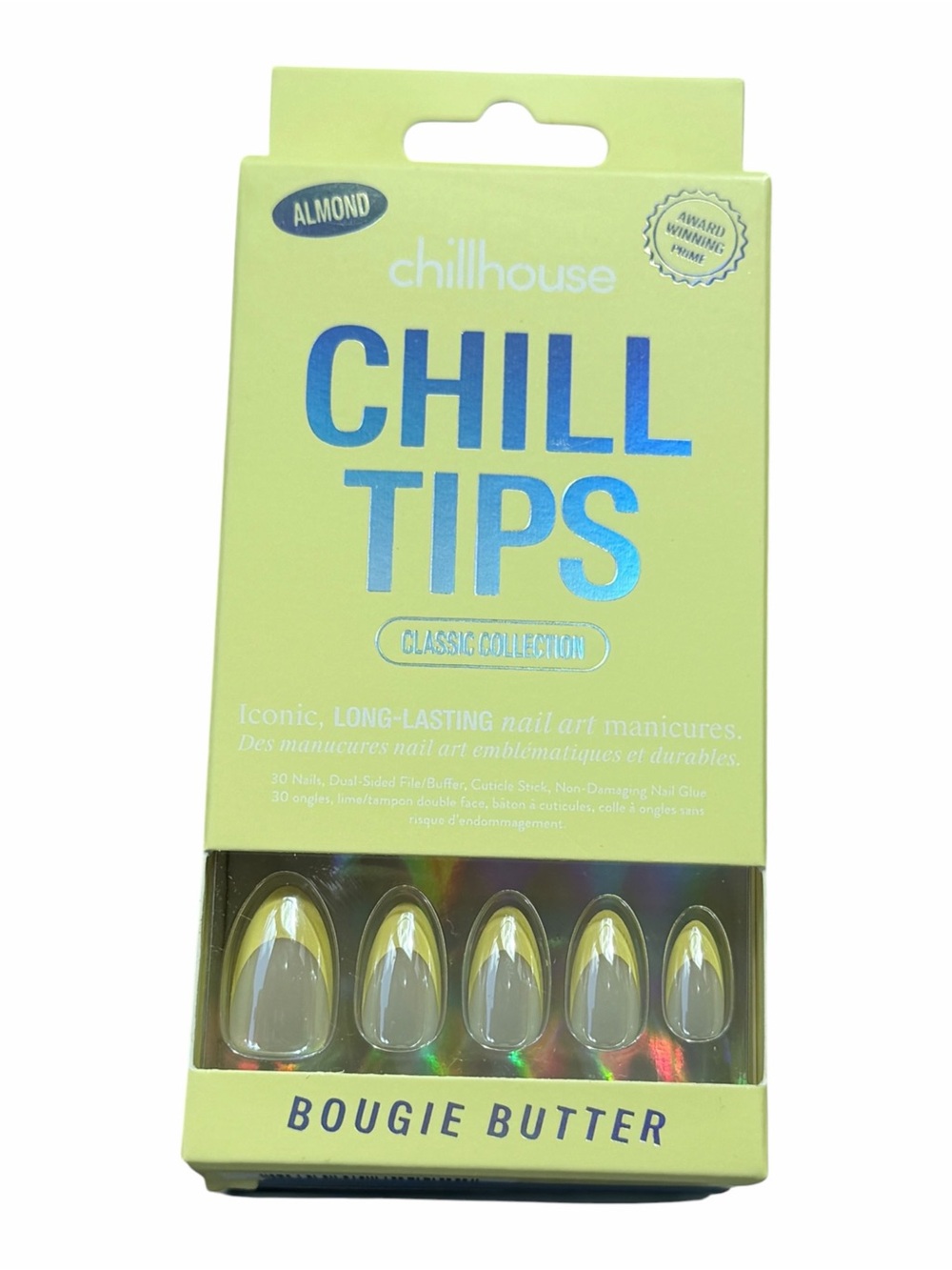 NEW Set/3 Chillhouse Chill Tips Almond Shape Medium Length Press on Nails - Picture 7 of 8